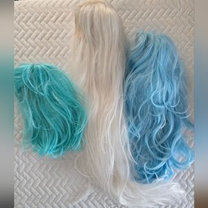 THREE Colorful Cosplay Wigs
